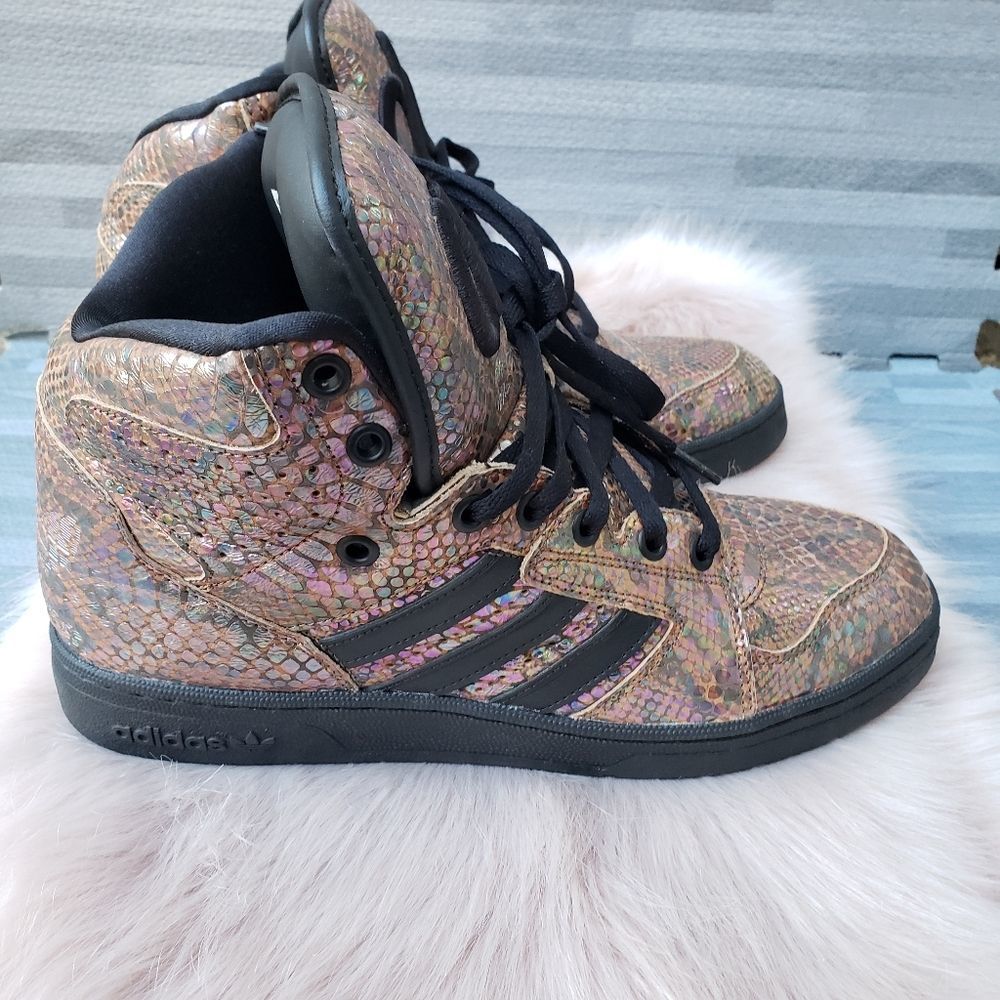Jeremy Scott adadias leather high top sneakers